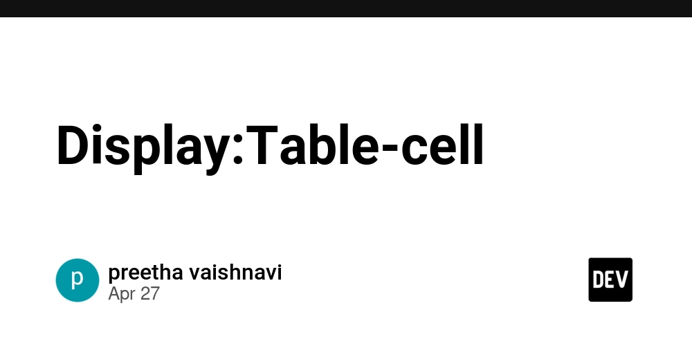 Display:Table-cell
