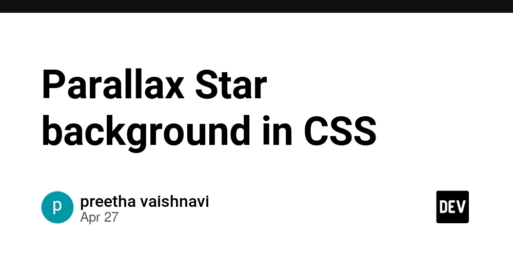 Parallax Star background in CSS