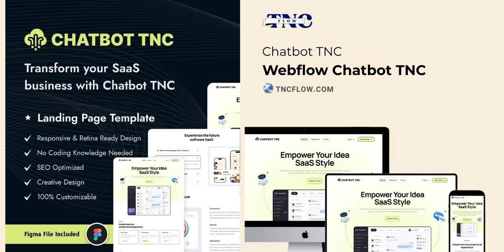 Chatbot TNC - SaaS Webflow Website Template
