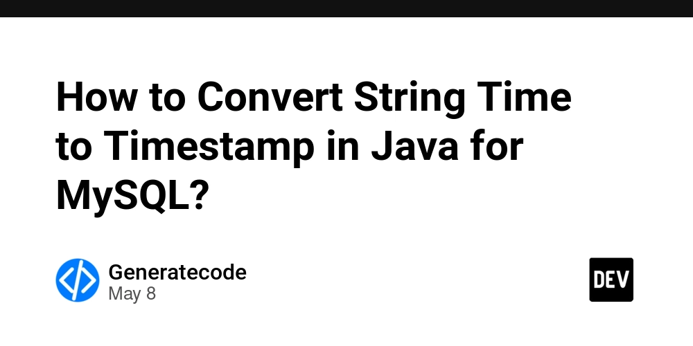 How to Convert String Time to Timestamp in Java for MySQL?