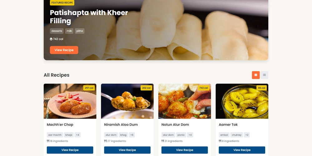 From Kitchen Notes to Live App: Building a Bengali Food Directory with Vanilla JavaScript