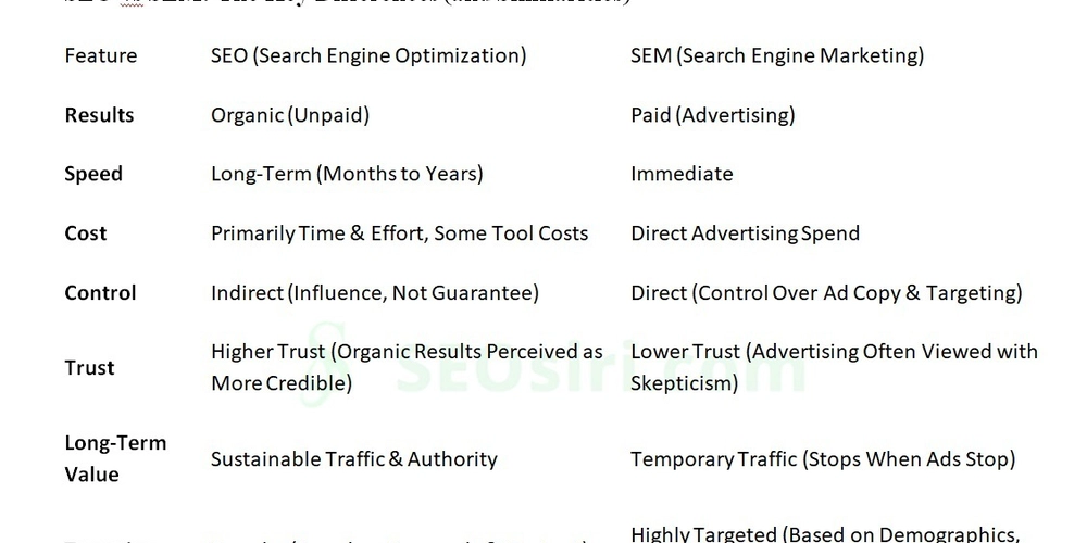 SEO vs SEM: Understanding the Battle for Search Engine Supremacy