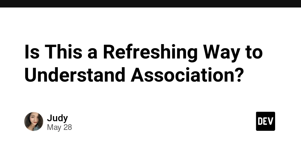Is This a Refreshing Way to Understand Association?