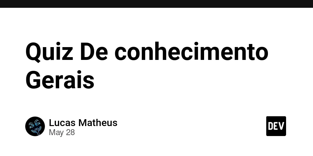 Quiz De conhecimento Gerais