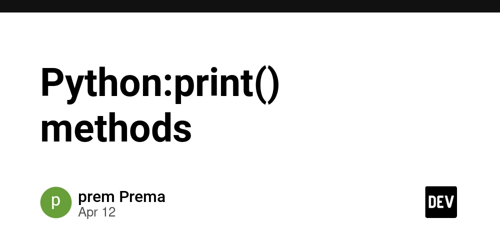 Python:print() methods