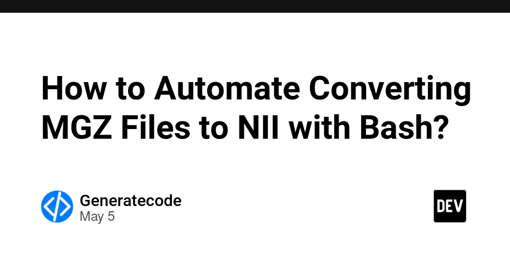 How to Automate Converting MGZ Files to NII with Bash?