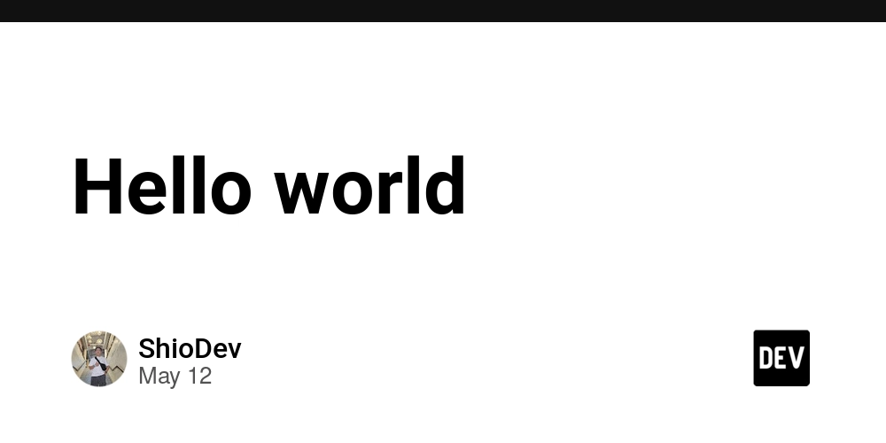 Hello world