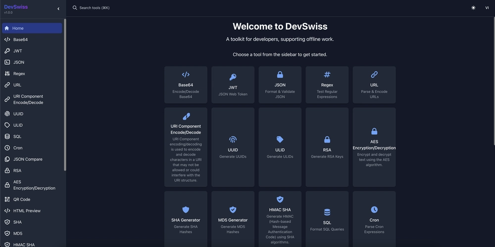 Introducing DevSwiss - Your Offline Developer Toolkit