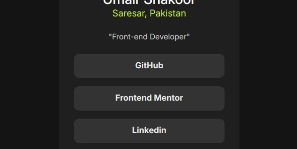 Social Links Card