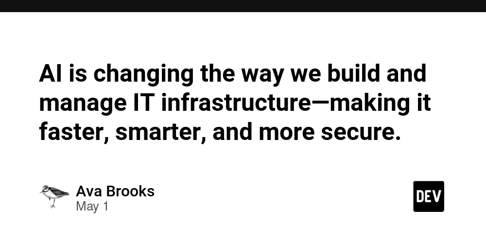 AI is changing the way we build and manage IT infrastructure—making it faster, smarter, and more secure.