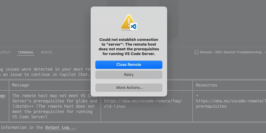 Connect to Unsupported Older Linux servers with VS Code Remote-SSH using Custom glibc & libstdc++