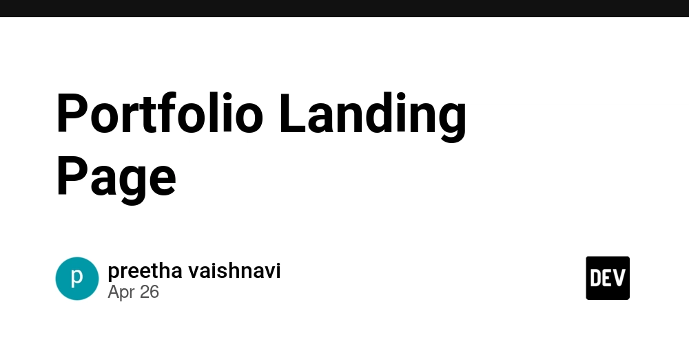 Portfolio Landing Page