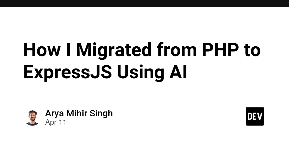 How I Migrated from PHP to ExpressJS Using AI
