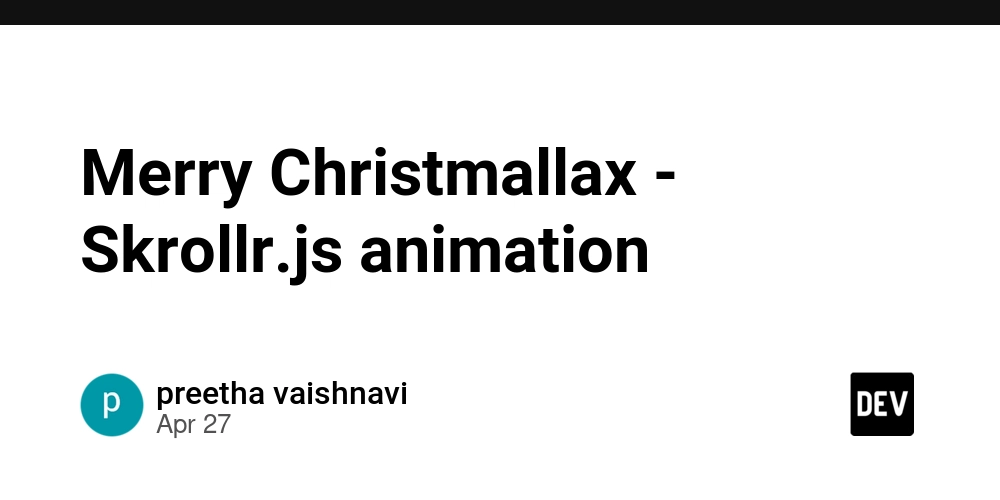 Merry Christmallax - Skrollr.js animation