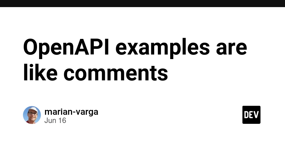 OpenAPI examples are like comments