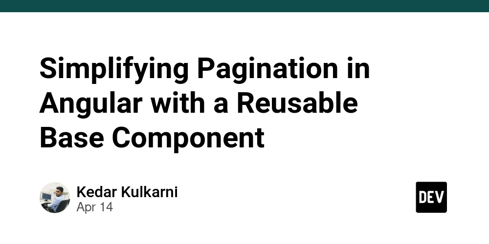 Simplifying Pagination in Angular with a Reusable Base Component