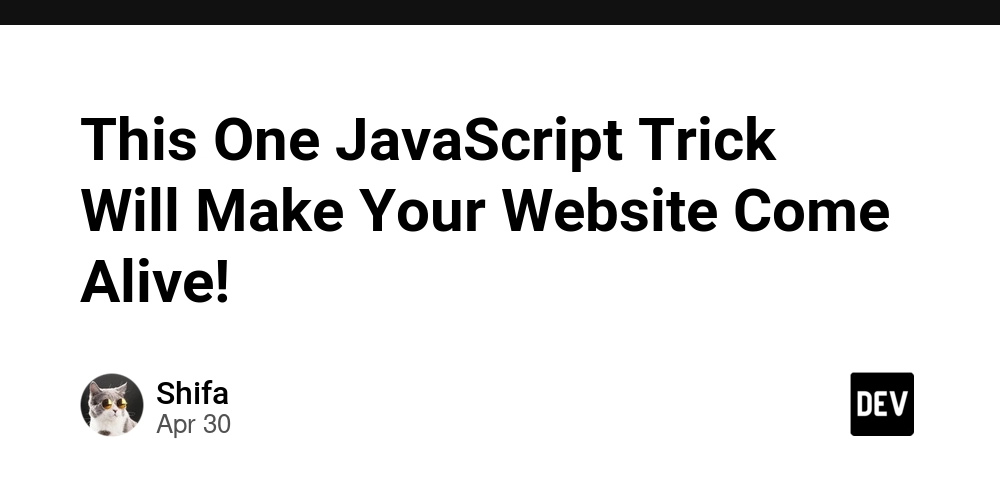 This One JavaScript Trick Will Make Your Website Come Alive!