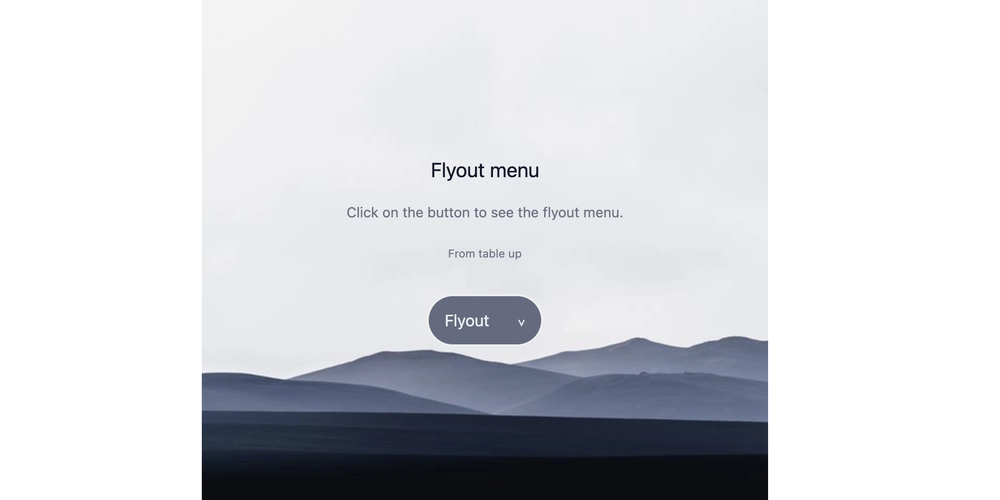 Create a flyout menu with submenu using only Tailwind CSS