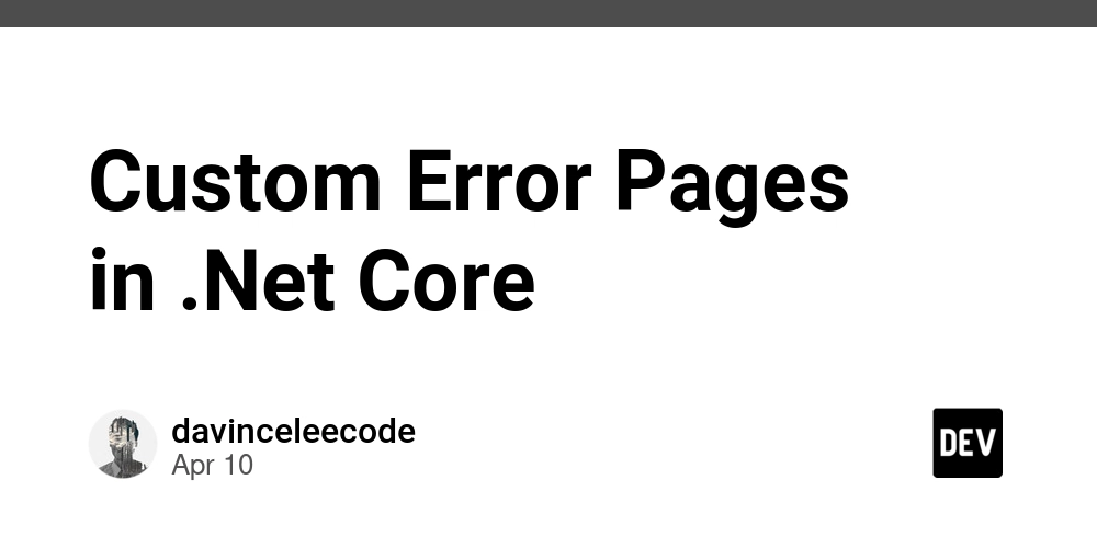 Custom Error Pages in .Net Core
