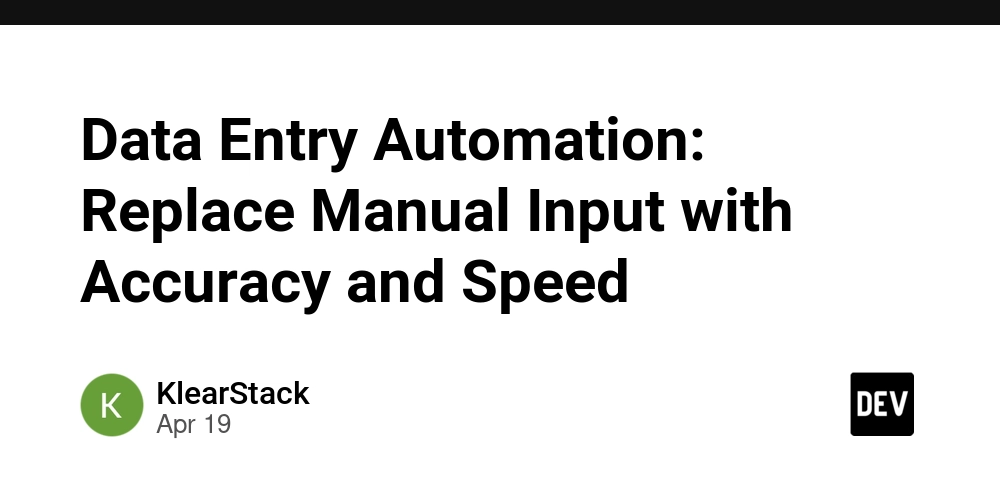 Data Entry Automation: Replace Manual Input with Accuracy and Speed