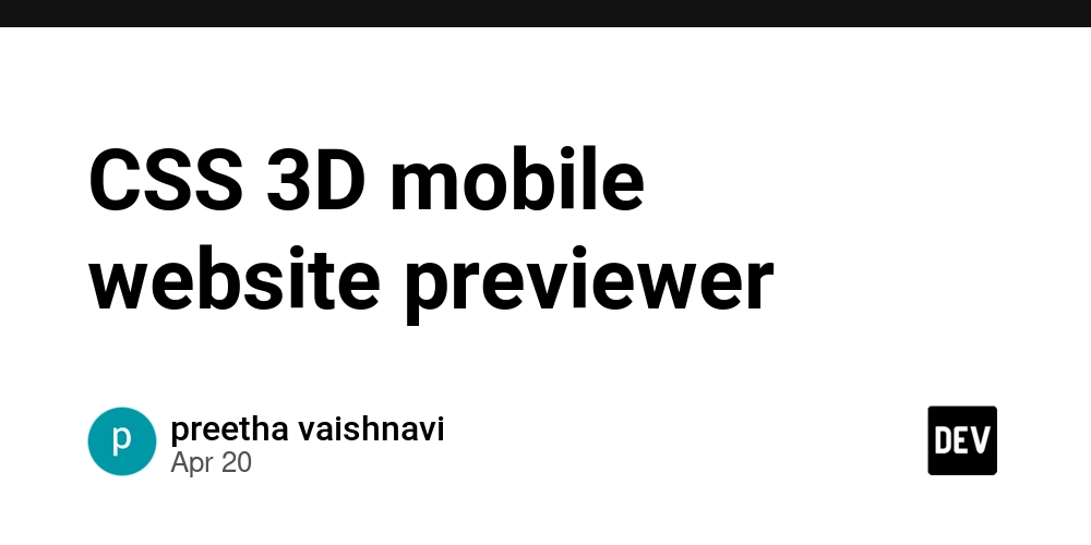 CSS 3D mobile website previewer