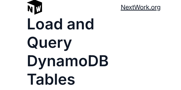 Query Data with DynamoDB