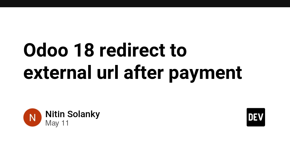 Odoo 18 redirect to external url after payment