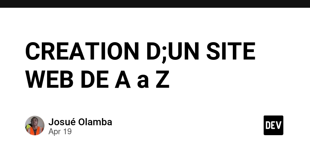 CREATION D;UN SITE WEB DE A a Z