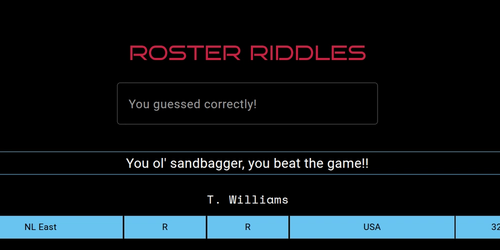I Built a Baseball Roster Guessing Game with Angular + Cloud Run (and It Roasts You If You Lose)
