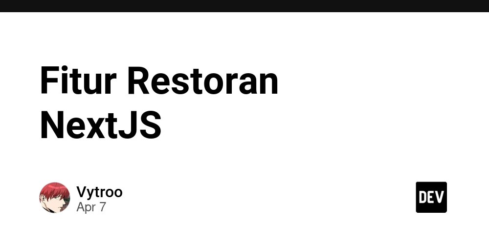 Fitur Restoran NextJS