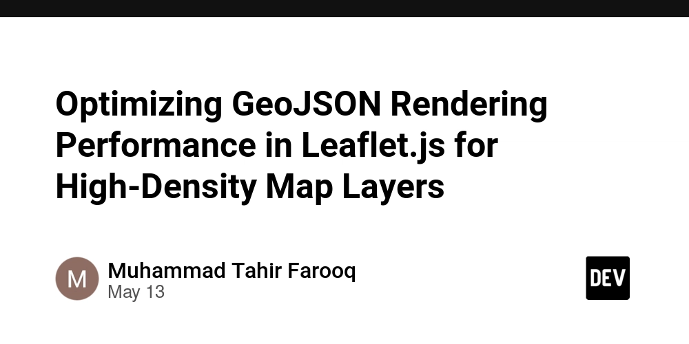 Optimizing GeoJSON Rendering Performance in Leaflet.js for High-Density Map Layers
