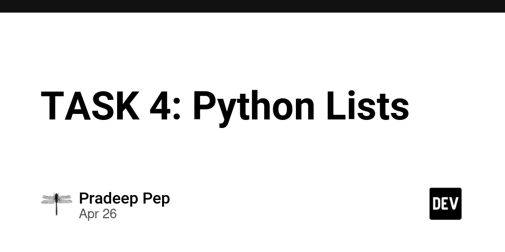 TASK 4: Python Lists