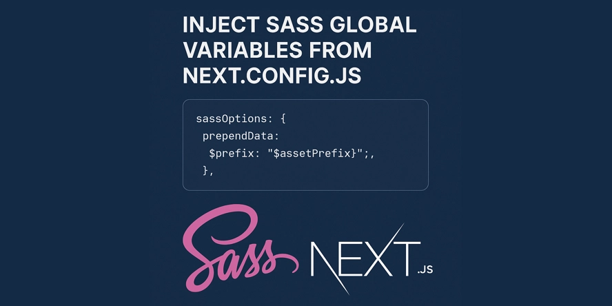 Inject sass global variables from next.config.js - sass env variables