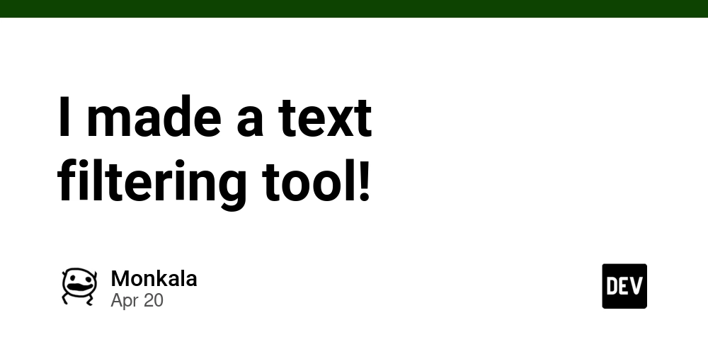 I made a text filtering tool!