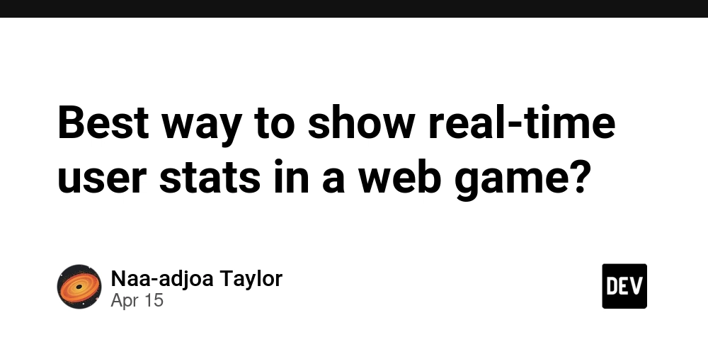 Best way to show real-time user stats in a web game?