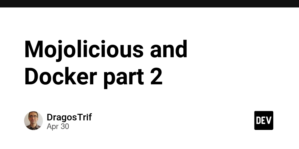 Mojolicious and Docker part 2