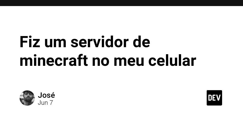 Fiz um servidor de minecraft no meu celular