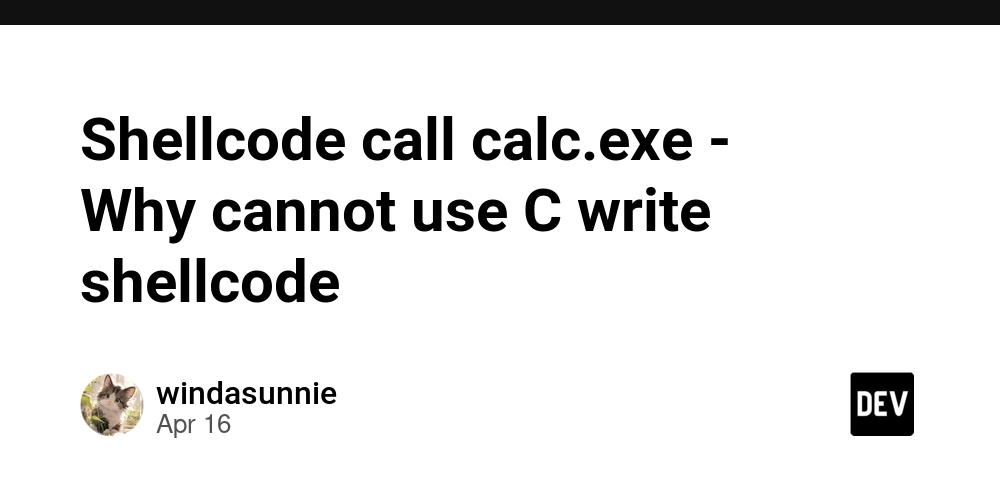 Shellcode call calc.exe - Why cannot use C write shellcode