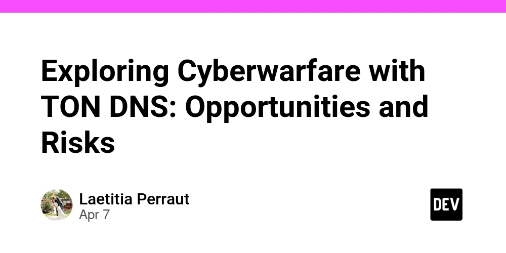 Exploring Cyberwarfare with TON DNS: Opportunities and Risks