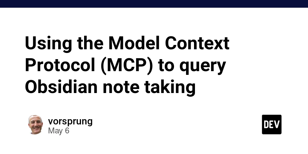 Using the Model Context Protocol (MCP) to query Obsidian note taking