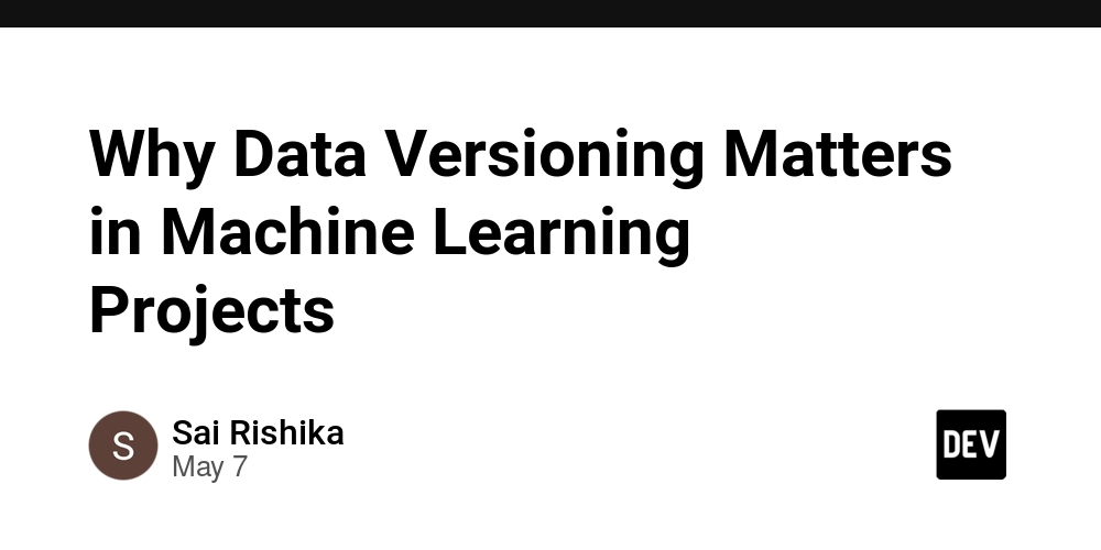 Why Data Versioning Matters in Machine Learning Projects