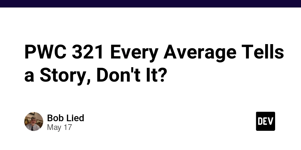 PWC 321 Every Average Tells a Story, Don't It?