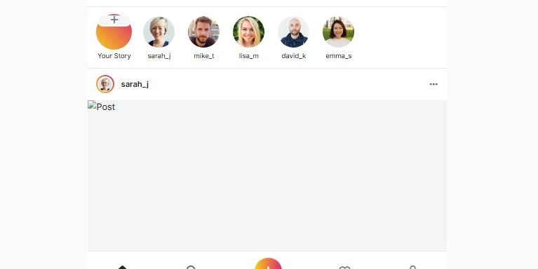 Instagram App Clone with Pure HTML and CSS