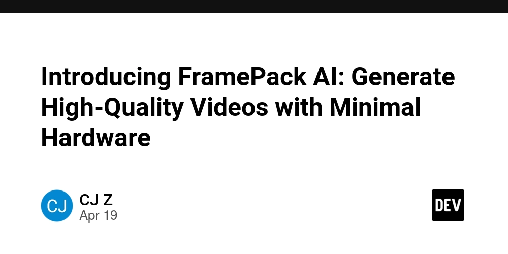 Introducing FramePack AI: Generate High-Quality Videos with Minimal Hardware