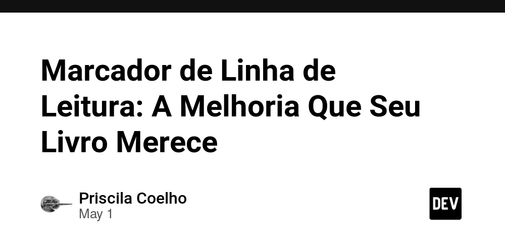 Marcador de Linha de Leitura: A Melhoria Que Seu Livro Merece