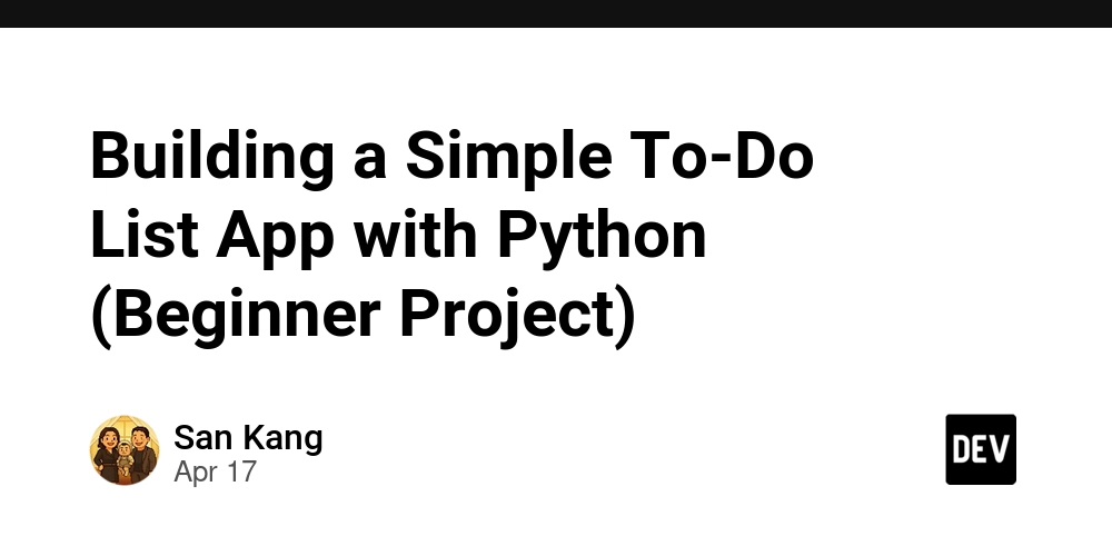 Building a Simple To-Do List App with Python (Beginner Project)