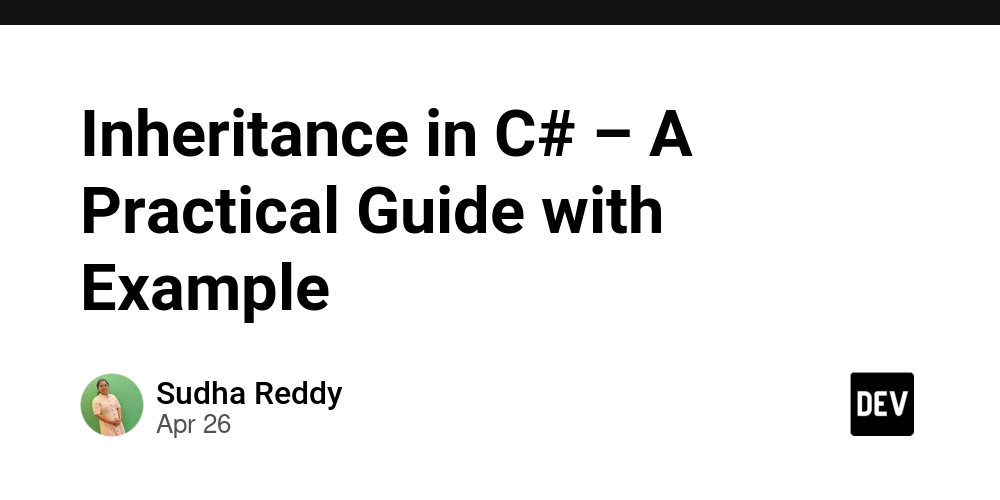 Inheritance in C# – A Practical Guide with Example