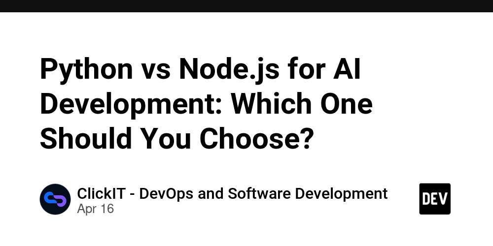 Python vs Node.js for AI Development: Which One Should You Choose?