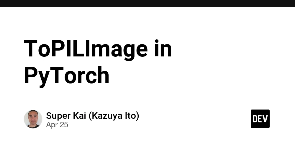 ToPILImage in PyTorch