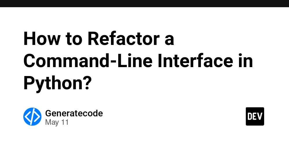 How to Refactor a Command-Line Interface in Python?